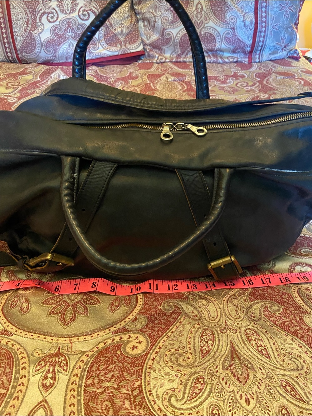 JAS MB black leather bag XL